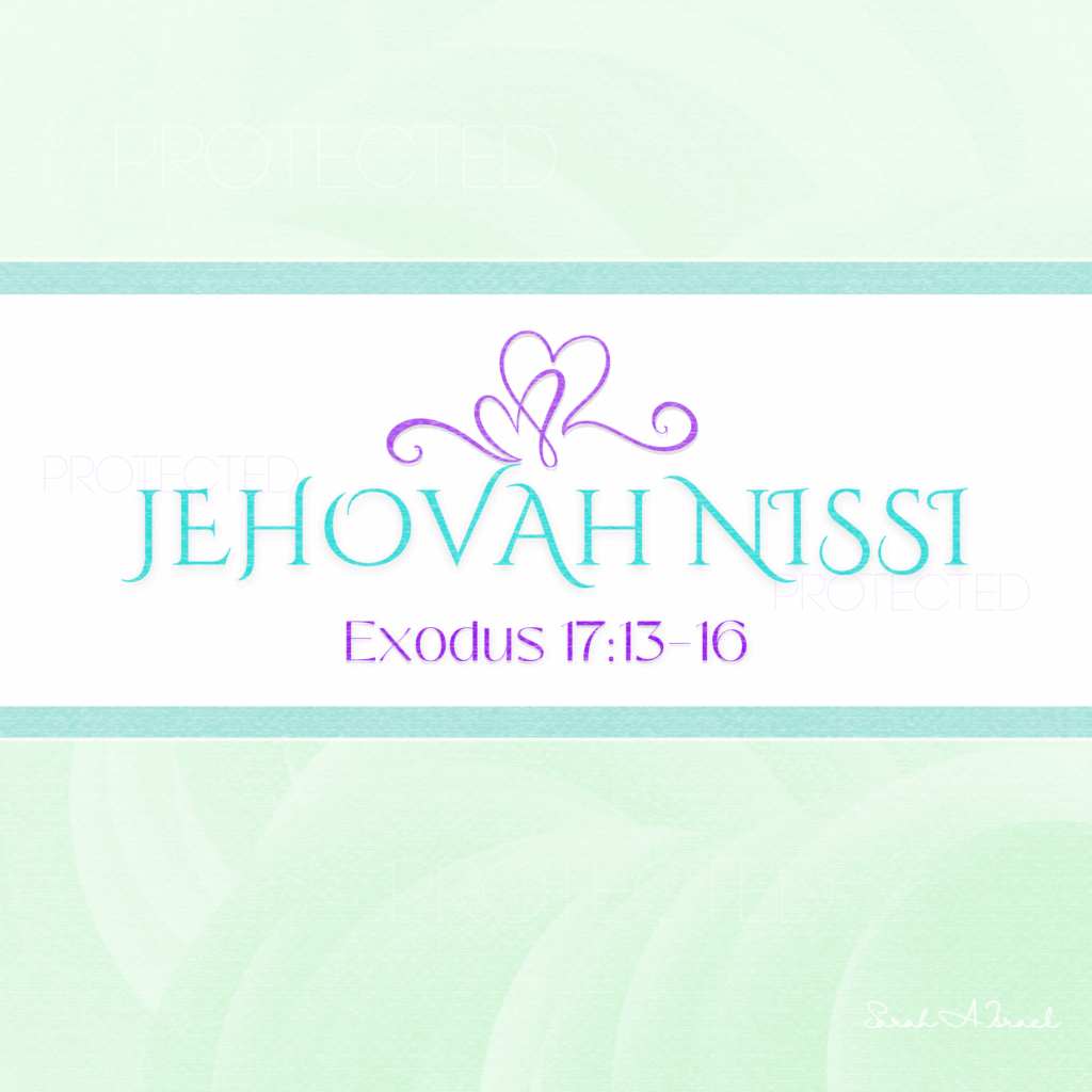 WATERMARKED - JEHOVA NISSI - Sage Green Dreams - with canvas filter